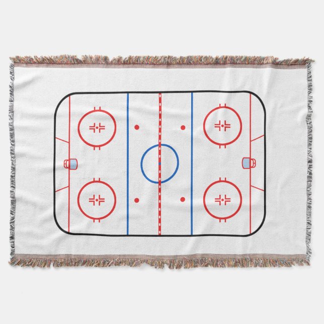 Spelgrafik för isrutsdiagram - hockey-spel filt (Framsidan)