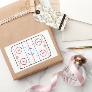 Spelgrafik för isrutsdiagram - hockey-spel rektangulärt klistermärke