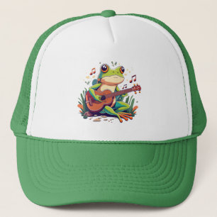 Spelgroda med Banjo - Cute Musical Amphibian Keps