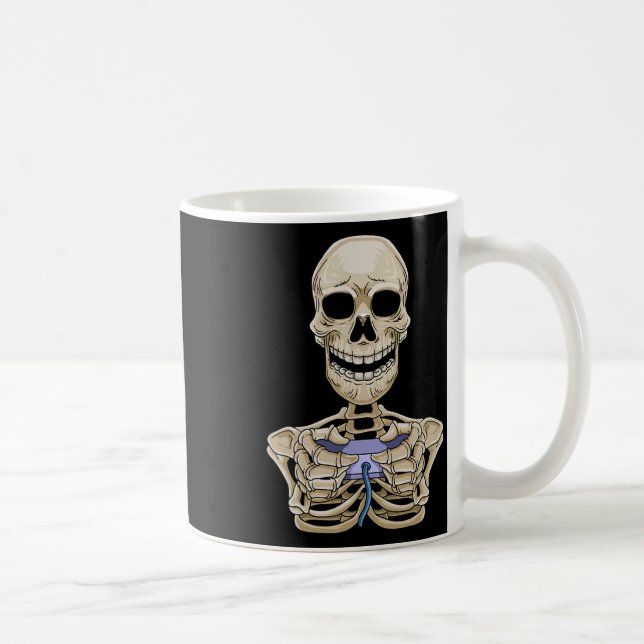 Spelhalloween Skeleton-spelarkontroll Kaffemugg (Höger)