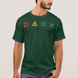 Spelikoner Kontroller s vintage flicka T Shirt
