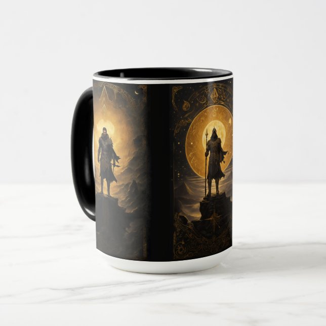 Spelkaraktärskort Fantasy för rollspel Mugg (Framsida vänster)