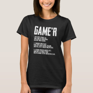 Spelkök för spel i definition av videospel t shirt