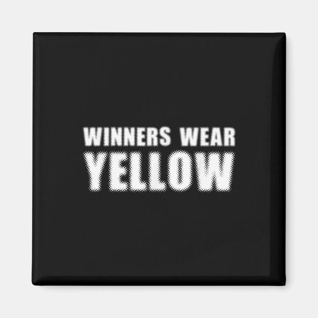 Spelkomposition för Winners Bära Gult Färg Krig Ca Magnet (Framsidan)