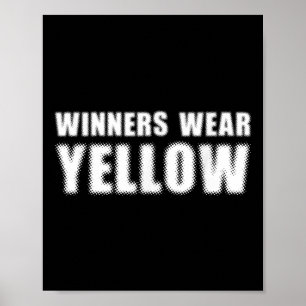 Spelkomposition för Winners Bära Gult Färg Krig Ca Poster