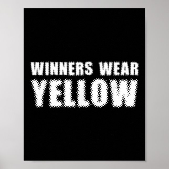 Spelkomposition för Winners Bära Gult Färg Krig Ca Poster (Framsidan)