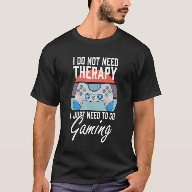 Spelkonsolens spelkontroll - spel t shirt (Framsida)