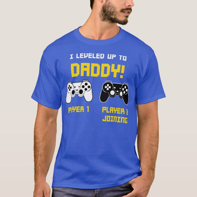 Spelkonsolvisning för spelkonsolen i Pappa spelare T Shirt (Framsida)
