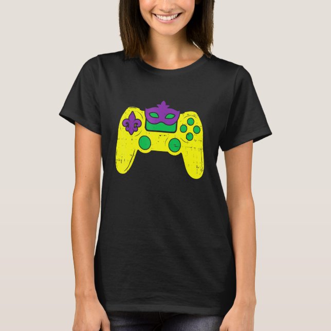 Spelkontroll för videospel E Sports Mardi Gras Ca T Shirt (Framsida)