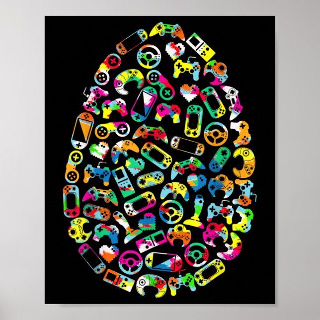 Spelkontroll för videospelsspelare Bo för spelkont Poster (Framsidan)