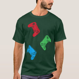 Spelkontroll Gamer Liv Video Gamer Pojkar T Shirt