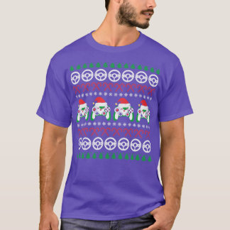 Spelkontroll Santa Hat Video Gaming Ugly Kristus T Shirt