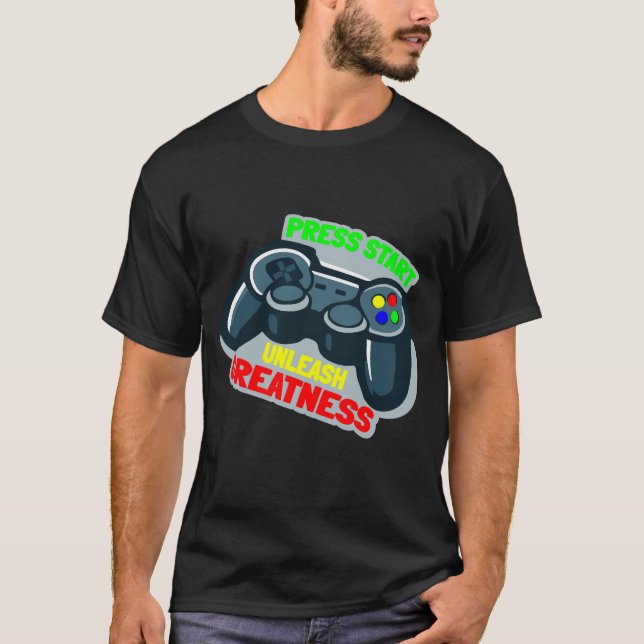 Spelkontroll - spel älskare t shirt (Framsida)