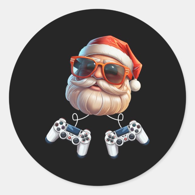Spelkontrollant - julspel - entusiaster runt klistermärke (Framsida)