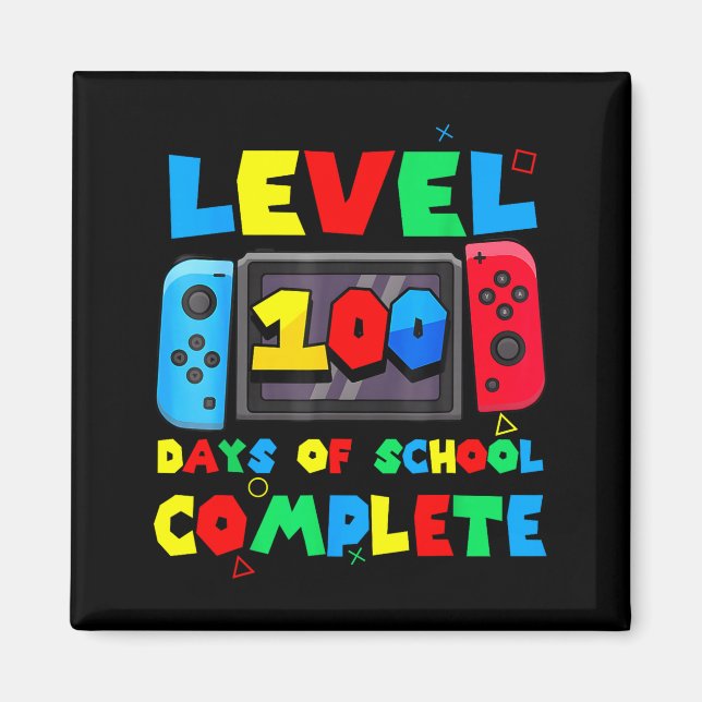 Spelkontrollenhet Nivå 100 dagar av skolan komplet Magnet (Framsidan)