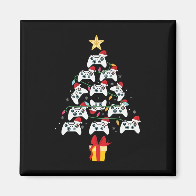 Spelkontroller Julgran Xmas Pojkar Män  Magnet (Framsidan)