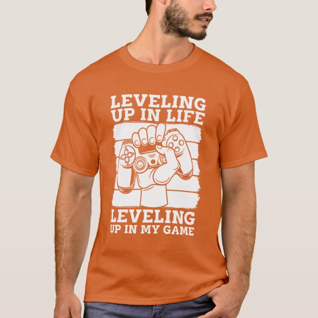 Spelkontroller rolig retro t shirt (Framsida)