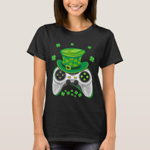 Spelkontroller Shamrock Gamer St Patrick D T Shirt