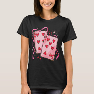 Spelkort 6 7 Av Hjärter 67 Sex Sju Båg Valentin T Shirt