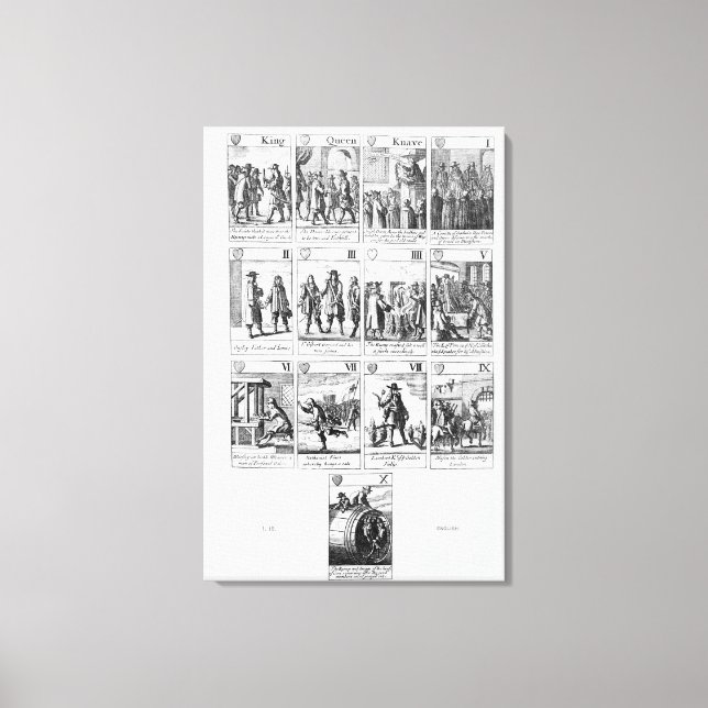 Spelkort Canvastryck (Framsida)