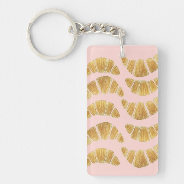 Spelkort: Croissant Rose Akvarell  (Framsidan)