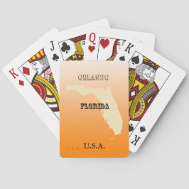 Spelkort - delstaten Florida Karta med staden