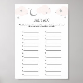 Spelkort för babyskor i Baby ABC Poster