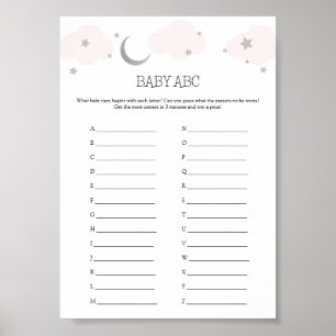 Spelkort för babyskor i Baby ABC Poster