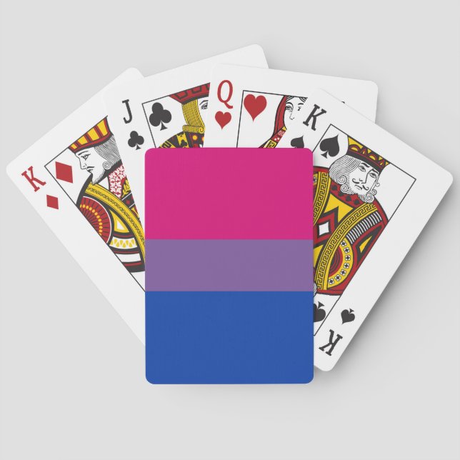Spelkort för bisexuella flagga (Baksidan)