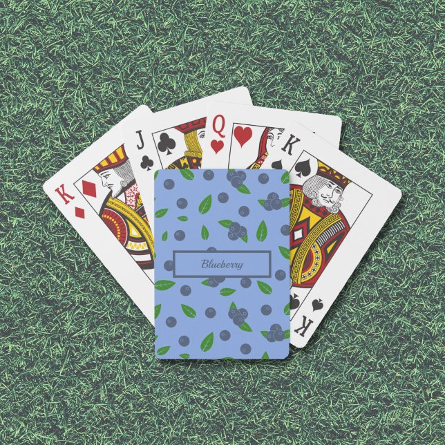 Spelkort för blåbär i mönster (Blueberry pattern Playing Cards)