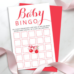 Spelkort för Cherry Baby Bingo Babyvisningsaktiv