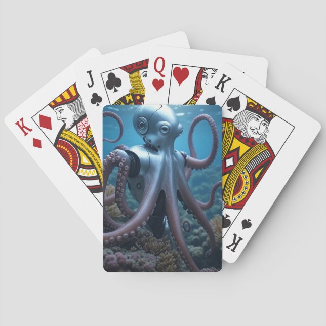 Spelkort för cyber Octopus Poker (Baksidan)