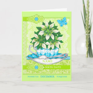 Spelkort för födelseblommor och guldmakrill i Ord  Kort