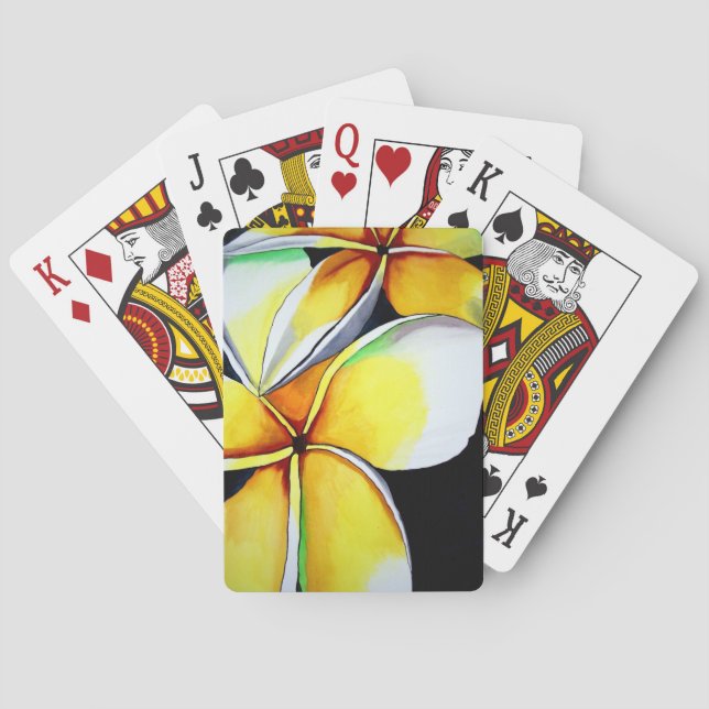 Spelkort för fransk blomsterkonst (Baksidan)