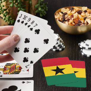 Spelkort för Ghana Flagga