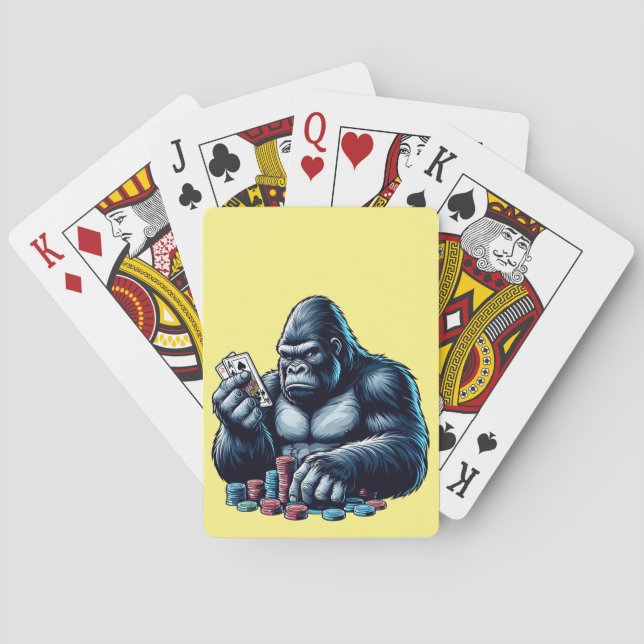Spelkort för gorillapa poker-spelkasino (Baksidan)