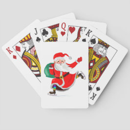 Spelkort för jul Jultomten Gift