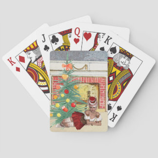 Spelkort för jul med Sexy kvinna