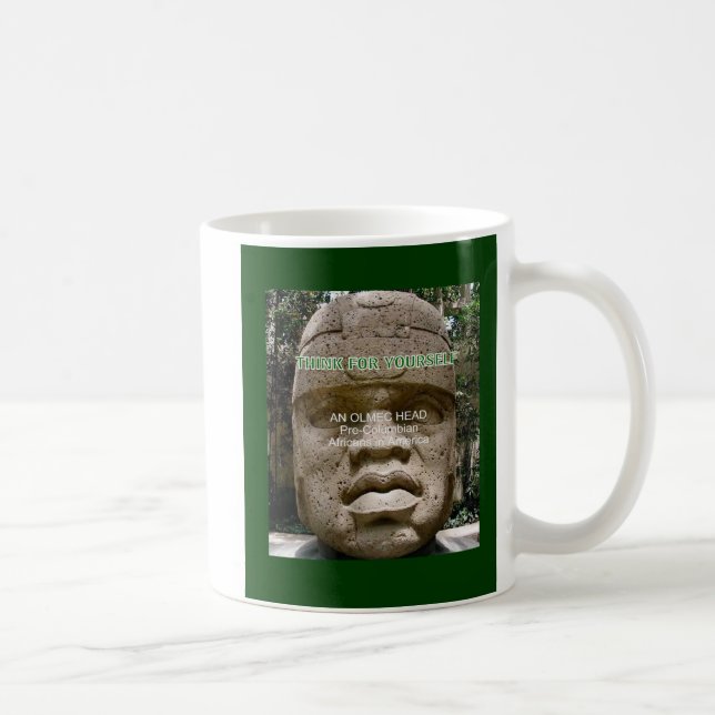 Spelkort för Olmec-huvud Kaffemugg (Höger)