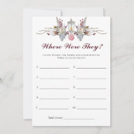 Spelkort för Rustic Ro och Lantern Möhippa Inbjudningar