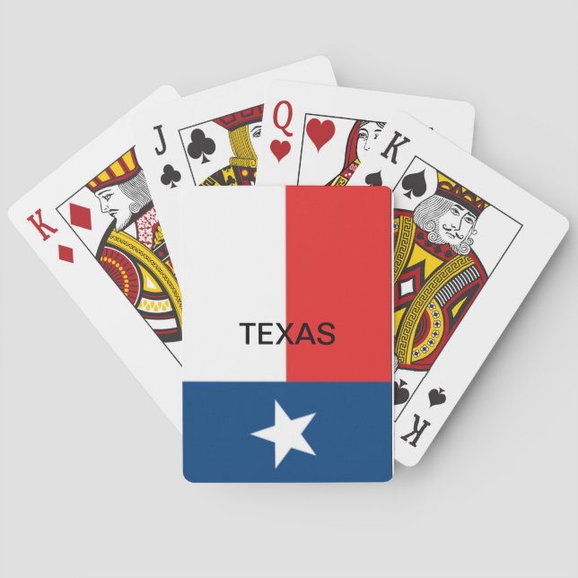 Spelkort för Texas Statlig flagga (Baksidan)