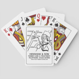 Spelkort för timmervård och timmerbehandling