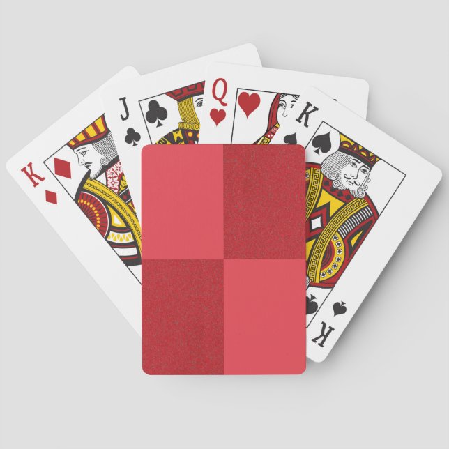 Spelkort för Tomato Red Checker Grid - Anpassa (Baksidan)