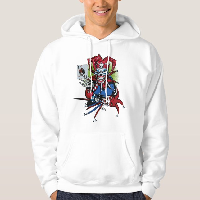 Spelkort, Joker T-Shirt Hoodie (Framsida)