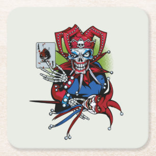 Spelkort, Joker Underlägg Papper Kvadrat