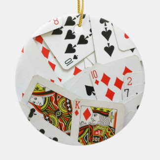 Spelkort Julgransprydnad Keramik