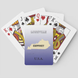 Spelkort - Kentucky State Karta med City