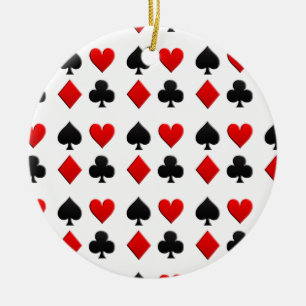 Spelkort Kostym Julgransprydnad Keramik