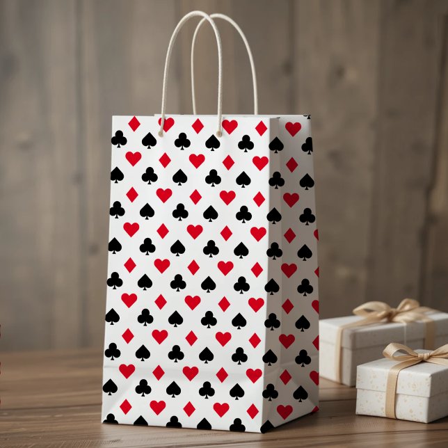 Spelkort Kostym Mönster (Playing Card Suit Pattern Small Gift Bag
)