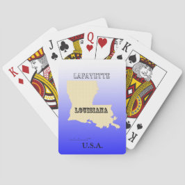 Spelkort - Louisiana State Karta med City